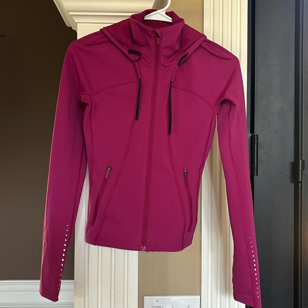 Lululemon jacket. Dark pink/purple. Size 2.